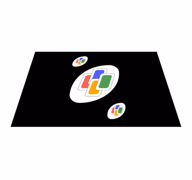 αλλαγή χρώματος κάρτας uno αρχικά placemats - TenStickers