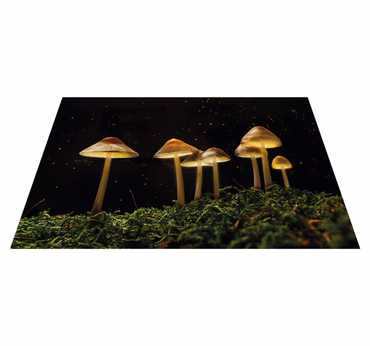 άγρια μανιτάρια λάμπουν μοντέρνα σουπλά - TenStickers