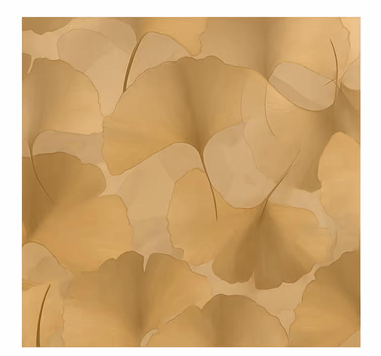 Επιπλέον Κουζίνας χρυσή επικάλυψη ginko - TenStickers