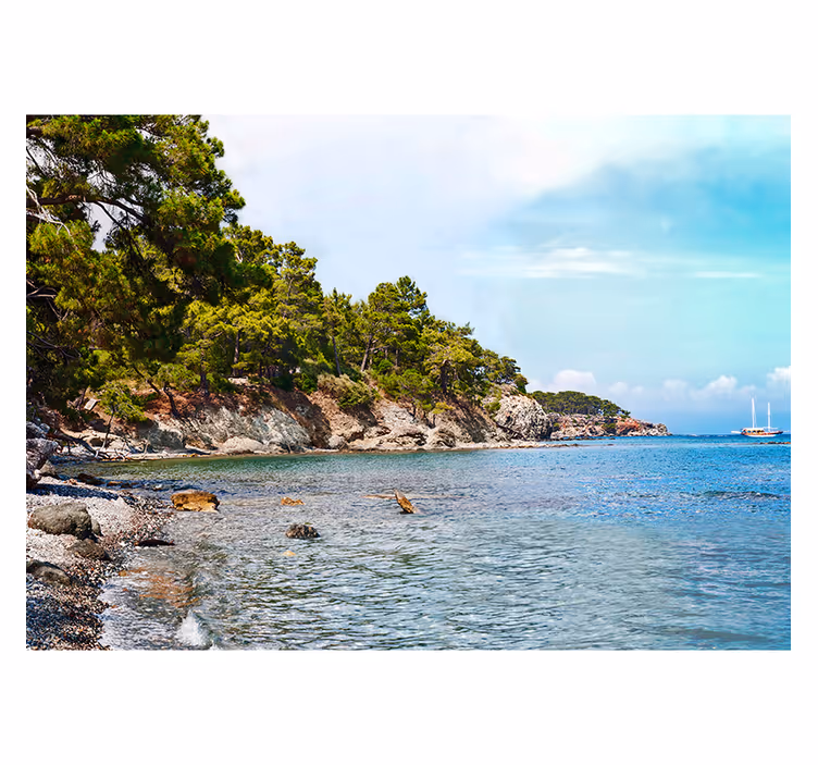 τοιχογραφία της παραλίας antalya - TenStickers