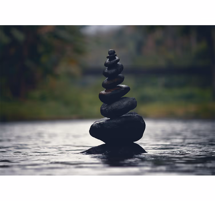 αντικείμενα χαλάρωσης και τοιχογραφία γραφείου σπα - TenStickers