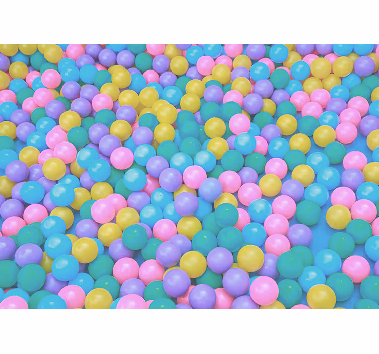 3d χρωματιστές μπάλες 3d τοιχογραφία τοίχου - TenStickers