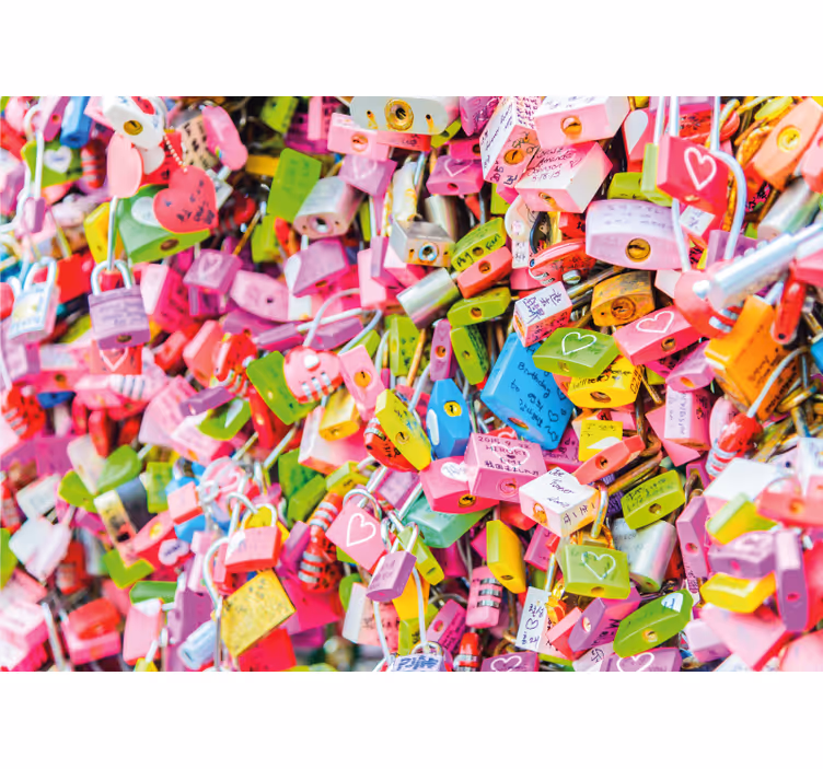 Η αγάπη κλειδώνει την τοιχογραφία της αστικής τέχνης - TenStickers
