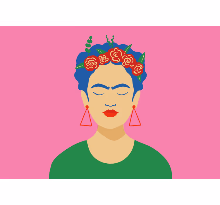 Frida kahlo ποπ αρτ σχέδιο αστικής τέχνης τοιχογραφία τοίχου - TenStickers