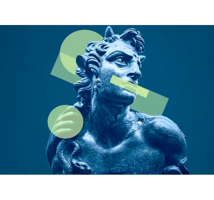 Pop art ελληνικό άγαλμα κλασική τέχνη τοιχογραφία - TenStickers