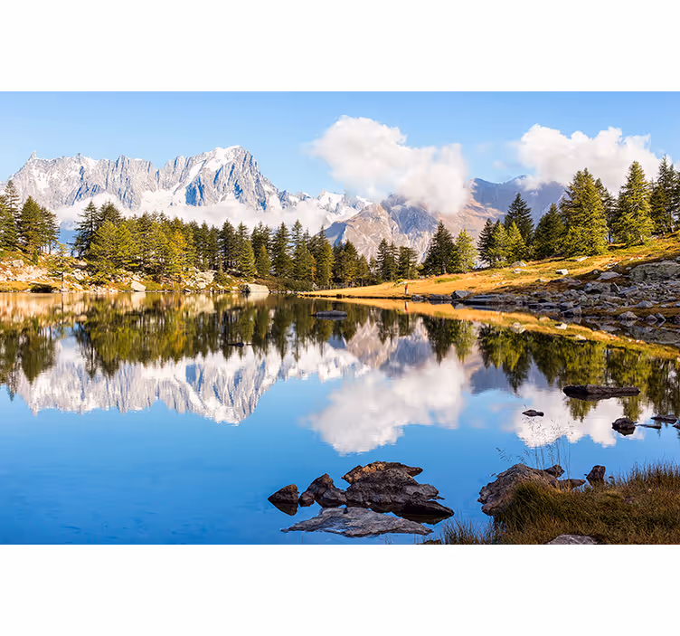 πολύχρωμο τοπίο αισθητικό χρώμα τοιχογραφία τοίχου - TenStickers