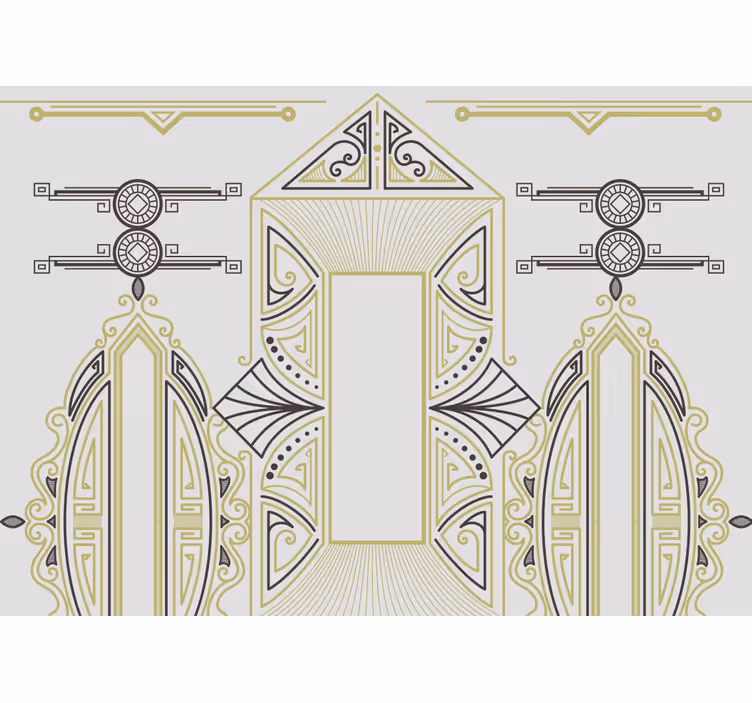 "art deco" διακοσμητικές αφηρημένες τοιχογραφίες - TenStickers