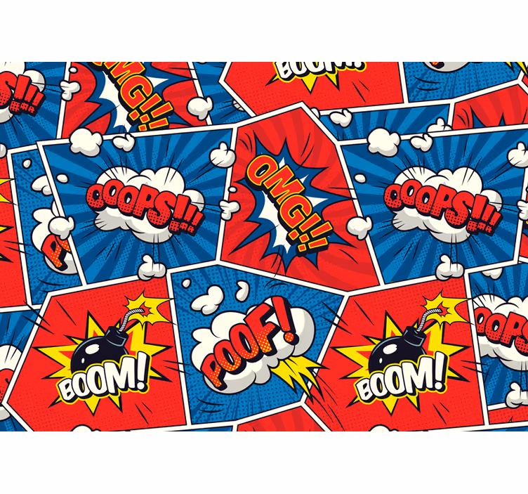 Vintage τοιχογραφία comic boom - TenStickers