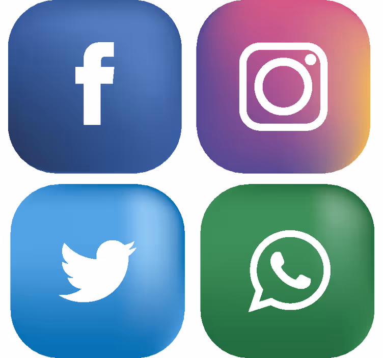 Social media geek σουβέρ - TenStickers