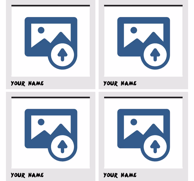 εξατομικευμένες σουβέρ με πλαίσιο polaroid - TenStickers