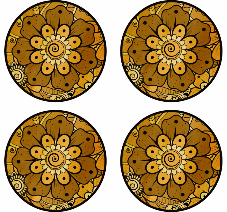 Paisley ινδικό στιλ ρόστερ - TenStickers