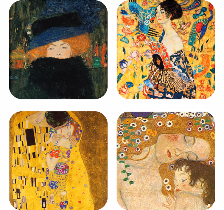έργα τέχνης του gustav klimt περισσότερα σουβέρ - TenStickers