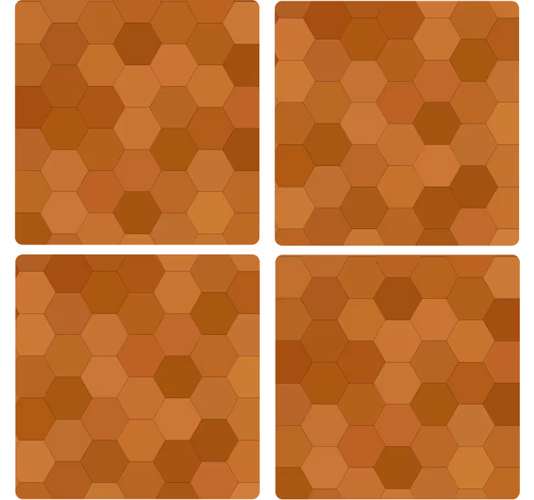 γεωμετρικά κηρήθρα σύγχρονο τρενάκι - TenStickers