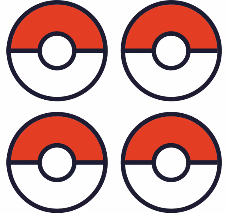Pokemon μπάλα geek σουβέρ - TenStickers