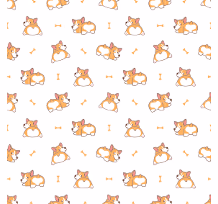 Σουβέρ τέρας με παιχνιδιάρικο σχέδιο corgi - TenStickers