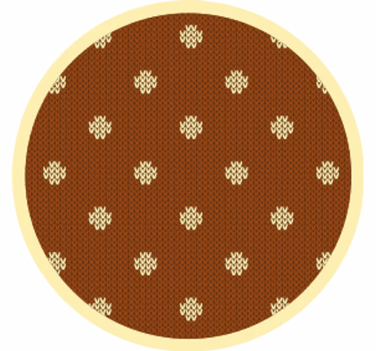 πουά πλεκτό μοτίβο υφή coaster - TenStickers