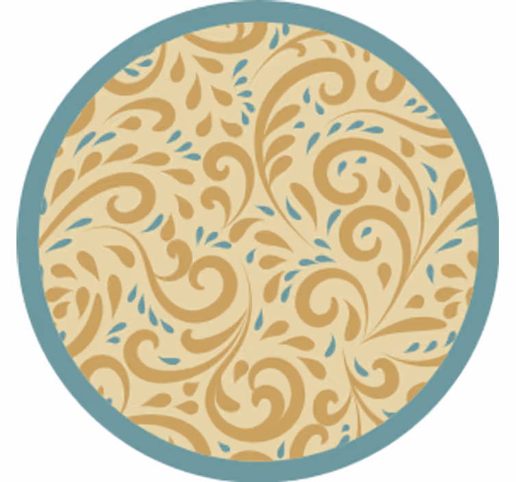 Vintage coaster με floral μοτίβο - TenStickers