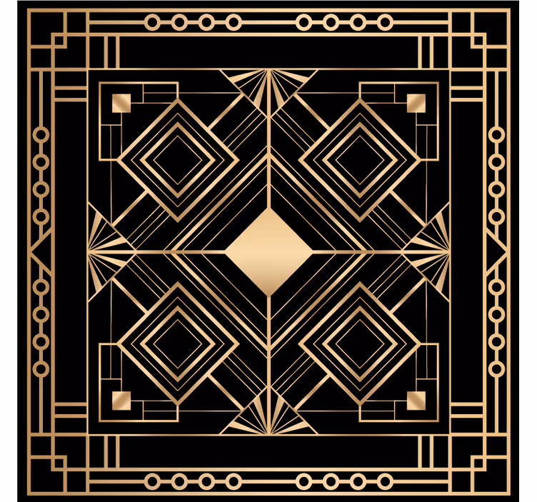 "art deco" καμάρες μοντέρνο coaster - TenStickers