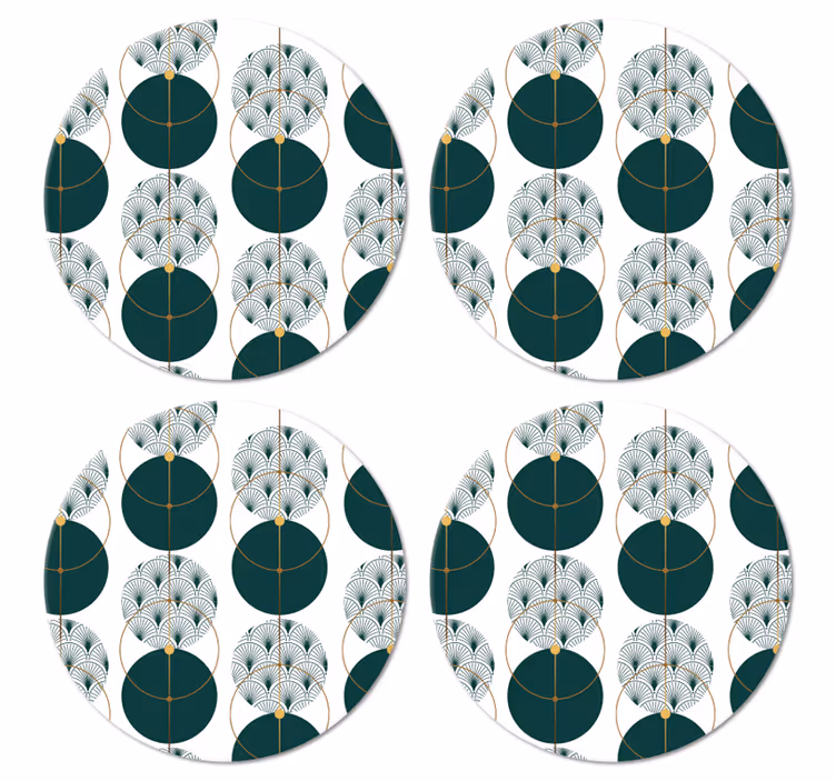 μοντέρνο σουβέρ σε στυλ glamour geo art - TenStickers