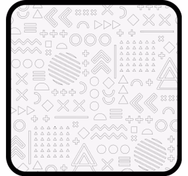 γεωμετρικά σκίτσα μοτίβο μοντέρνο σουβέρ - TenStickers