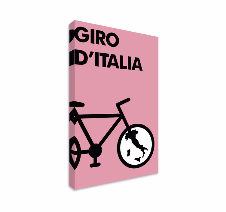 αθλητικός καμβάς ζωγραφικής εικονίδιο giro d'italia - TenStickers
