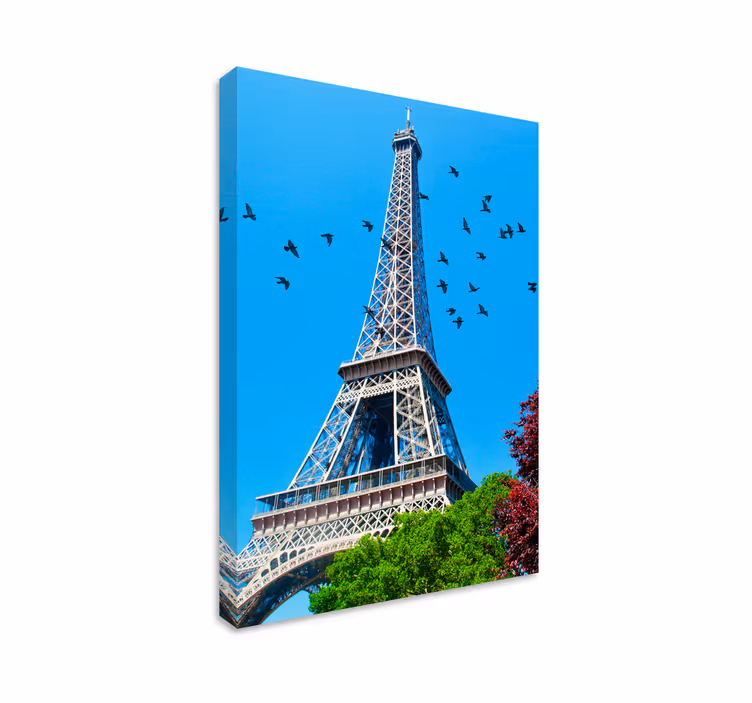 εκτυπώσεις σε καμβά της πόλης torre eiffel - TenStickers