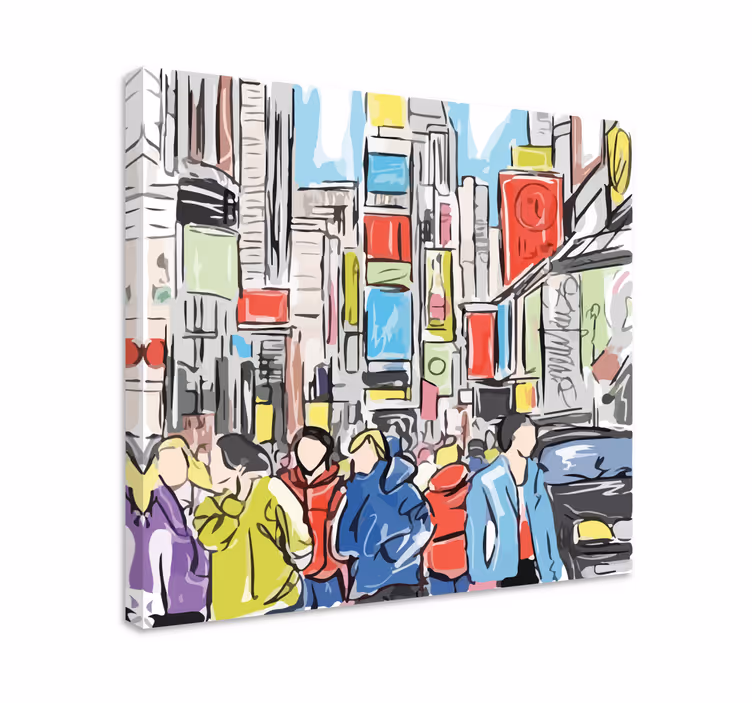 εκτύπωση καμβά moderno de nueva york - TenStickers