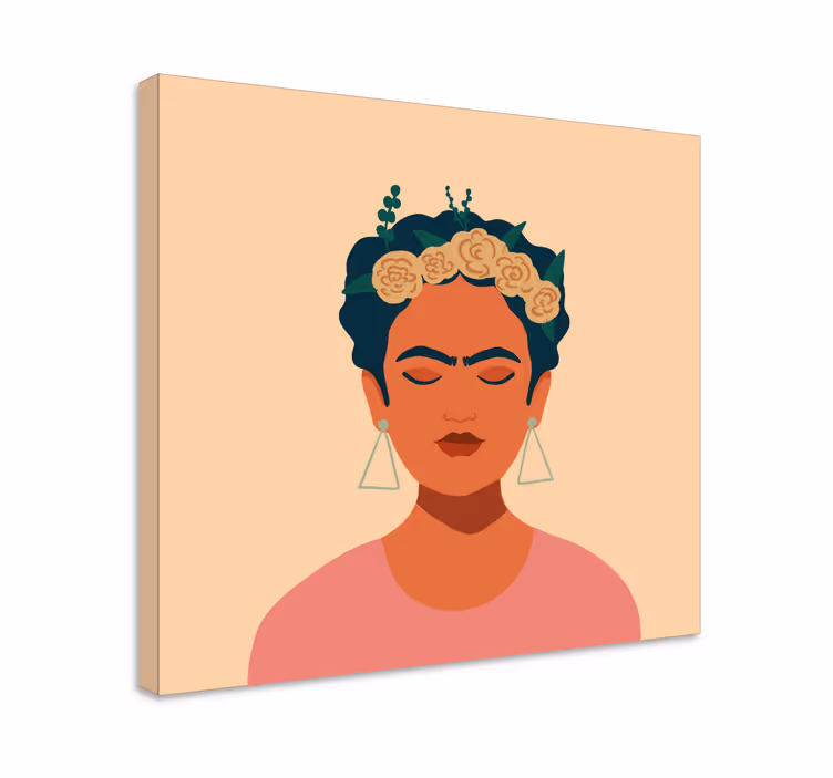 εκτυπώσεις σε καμβά χαρακτήρων frida khalo - TenStickers