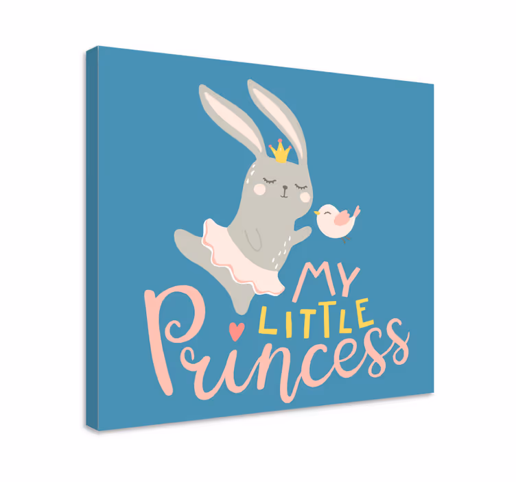 Bebe conejo frase mi princesa φυτώριο καμβά - TenStickers