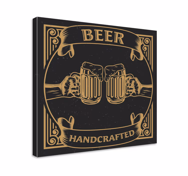 Bares rusticos cerveza ρουστίκ καμβά - TenStickers