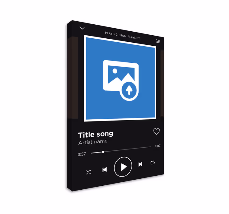 Spotify μουσική παίζοντας τέχνη καμβά - TenStickers