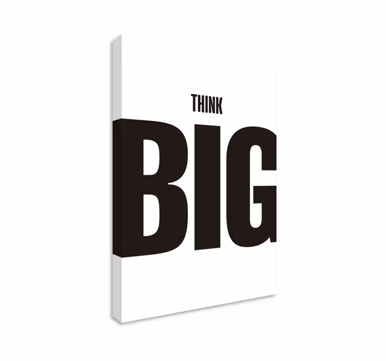 παρακινητικές τοιχογραφίες γραφείου "think big" - TenStickers