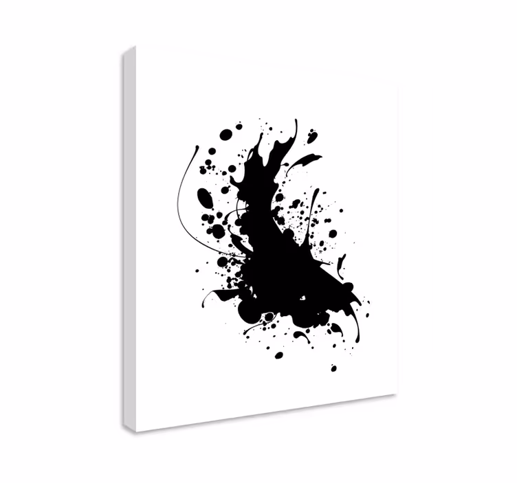 εκτυπώσεις σε καμβά με μαύρο μελάνι - TenStickers