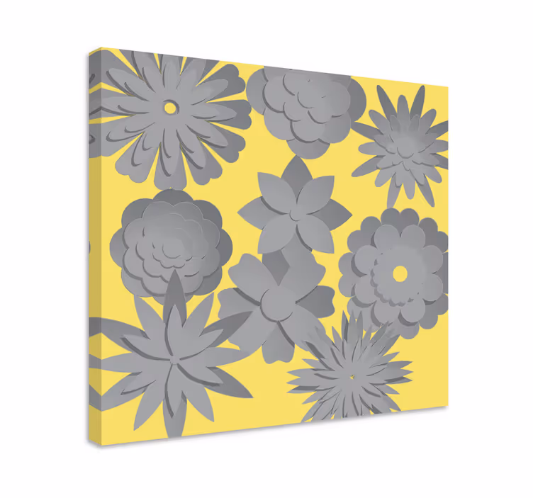 Pantone 3d λουλούδια 3d καμβά εκτυπώσεις - TenStickers