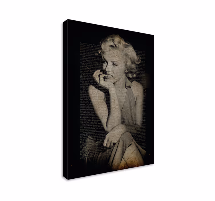 Vintage marlyn monroe ρετρό καμβά τέχνη - TenStickers