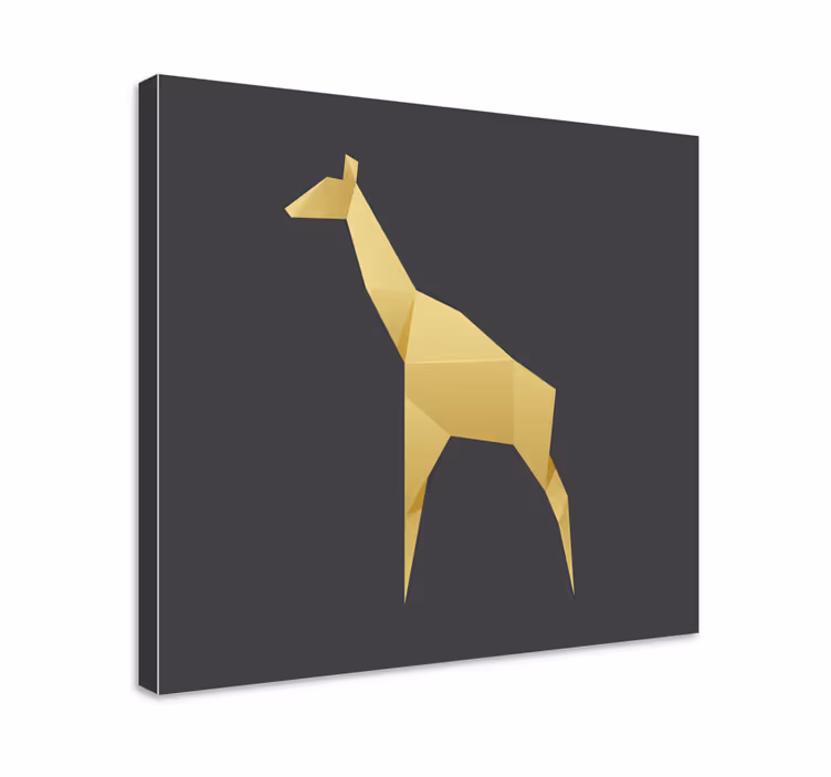 εκτυπώσεις καμβά ζώων origami - TenStickers