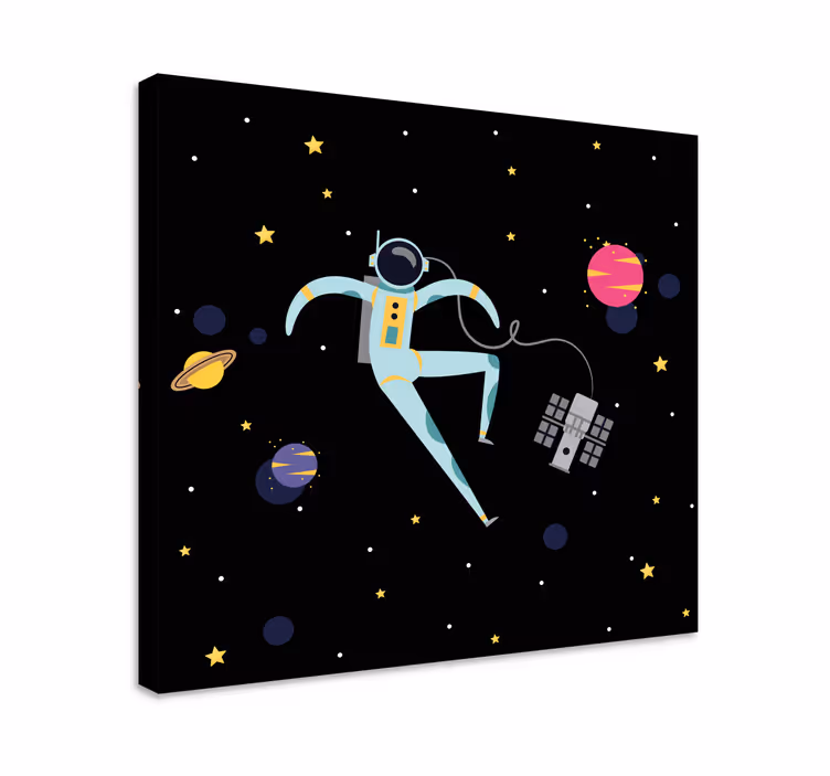 πλωτή καμβά φυτώριο γελοιογραφία spaceman - TenStickers