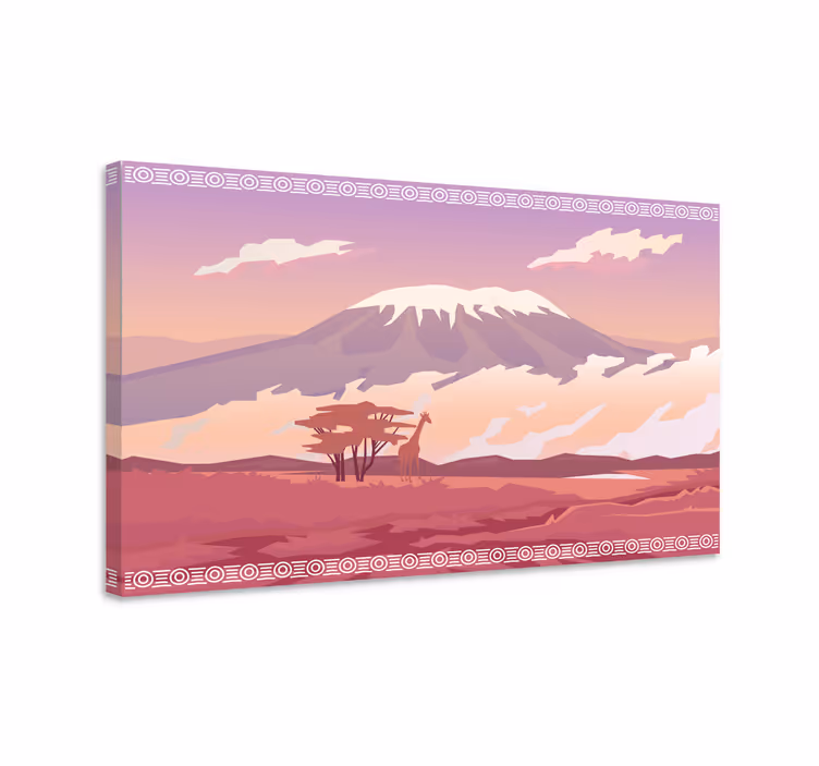 Kilimanjaro τοπίο καμβά - TenStickers