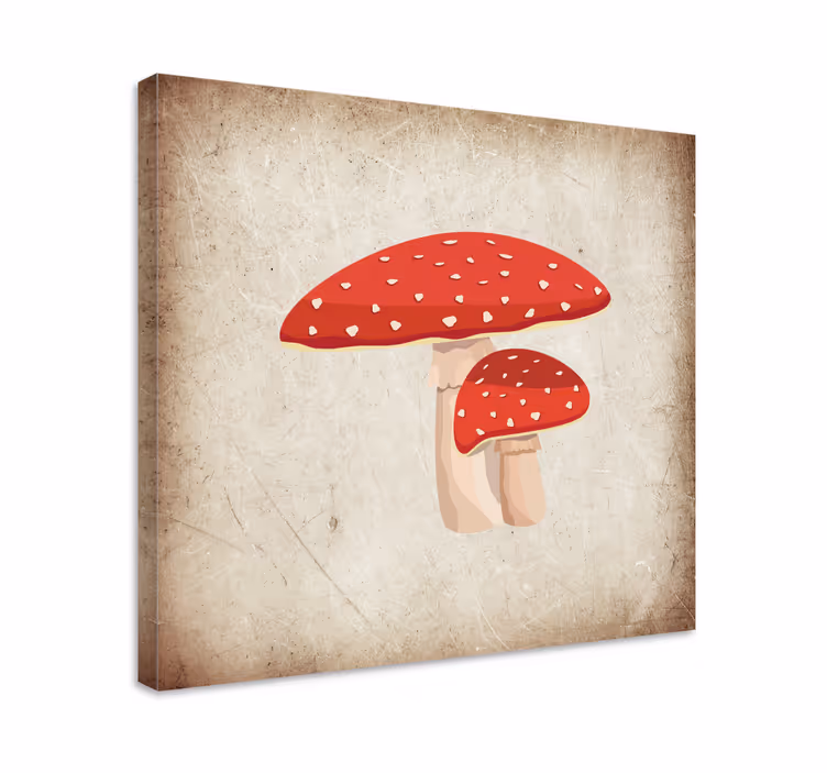 Amanita μανιτάρι εικονογράφηση κουζίνα εκτύπωση - TenStickers