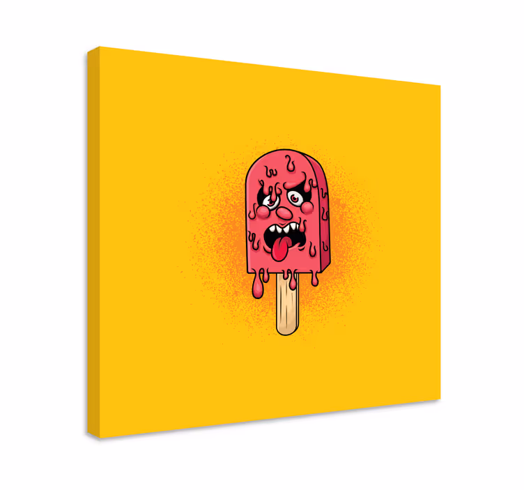Ice pop drop graffiti κινούμενα σχέδια μοντέρνος καμβάς - TenStickers