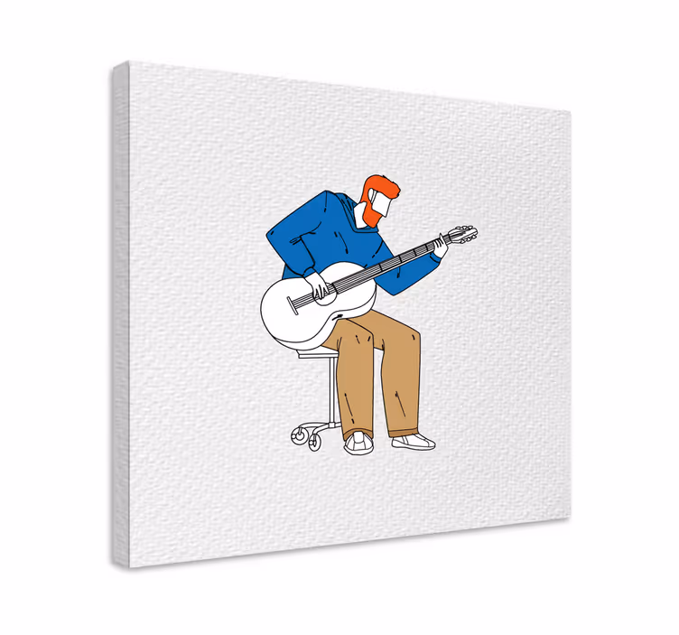 μινιμαλιστικός καμβάς μουσικής - TenStickers