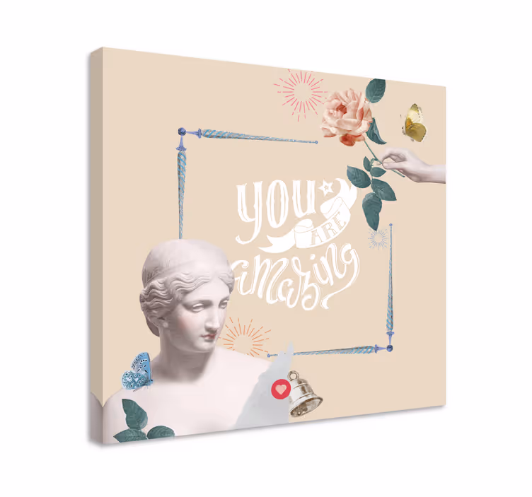 Καμβάς με παραθέσεις Είσαι καταπληκτικός - TenStickers