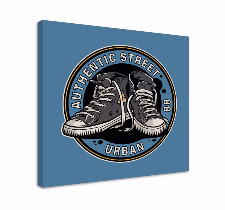 Αθλητικός καμβάς ζωγραφικής με αστικό στυλ sneakers - TenStickers
