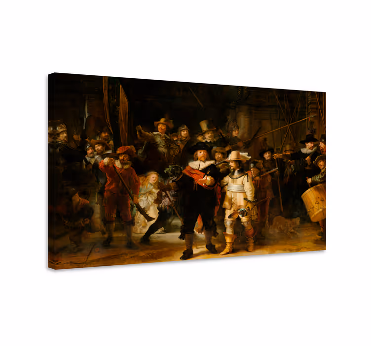 τέχνη καμβάς ζωγραφική Η Νύχτα του Rembrandt - TenStickers