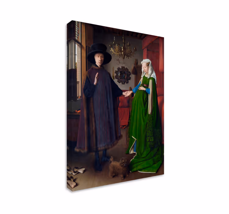 τέχνη καμβάς ζωγραφική Το ζωγραφικό Arnolfini Portrait - TenStickers