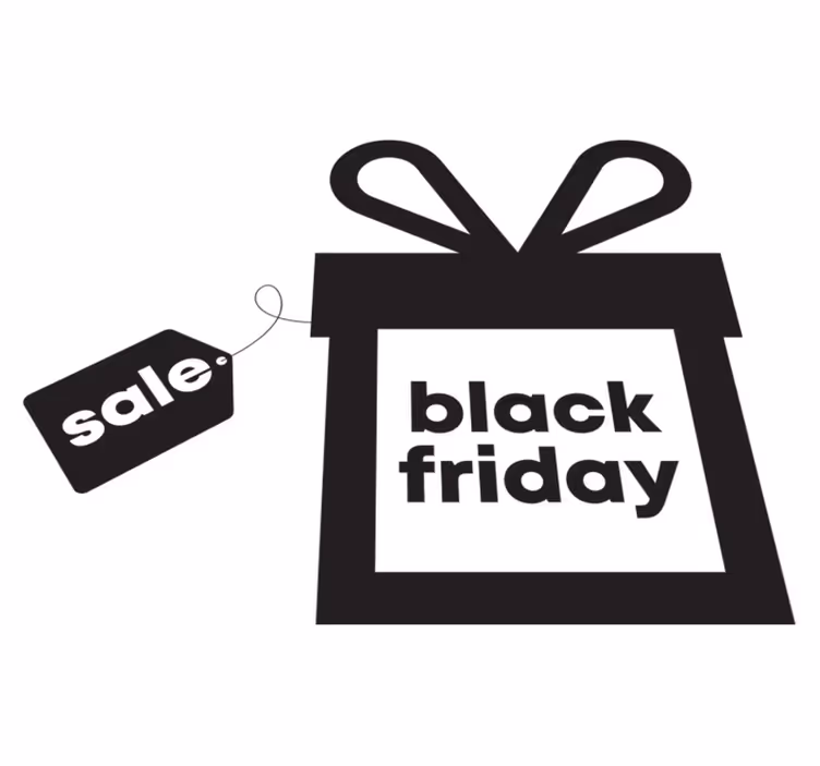 Μαύρο χαλί βινυλίου Παρασκευής δώρο black friday - TenStickers