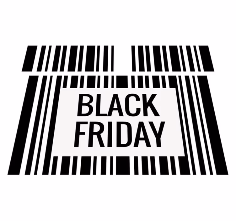 Μαύρο χαλί βινυλίου Παρασκευής κωδικός black friday - TenStickers