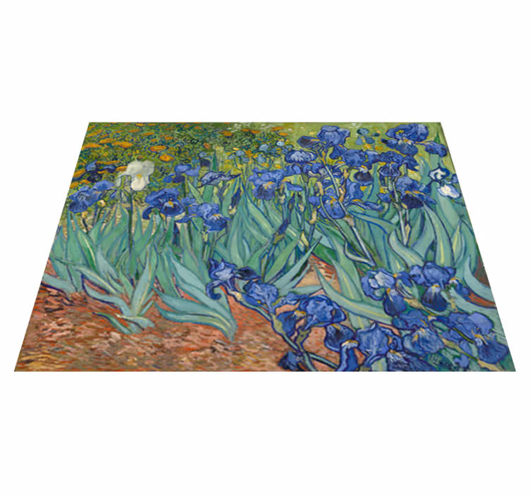 Χαλί βινυλίου με λουλούδια van gogh - TenStickers