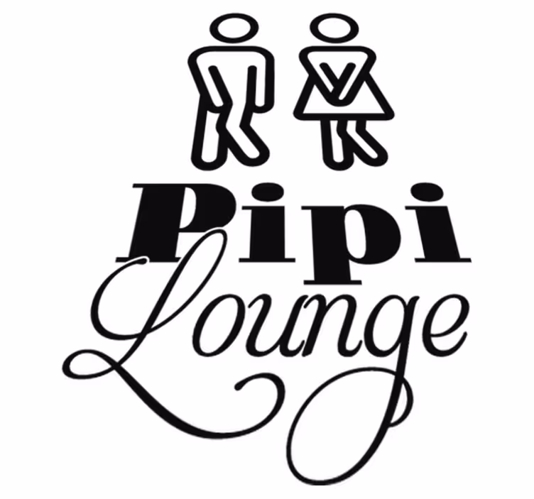 Χαλάκι μπάνιου pipi lounge - TenStickers