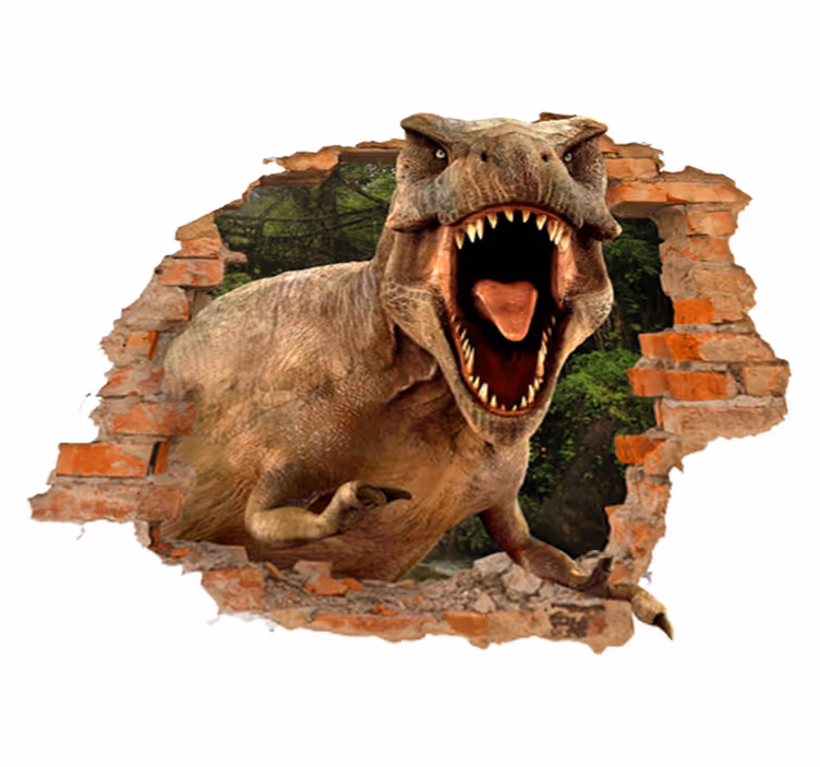 Παιδικό χαλί δαπέδου 3d Τ-rex - TenStickers